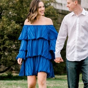Show Me Your Mumu Blue Tiered Dress
